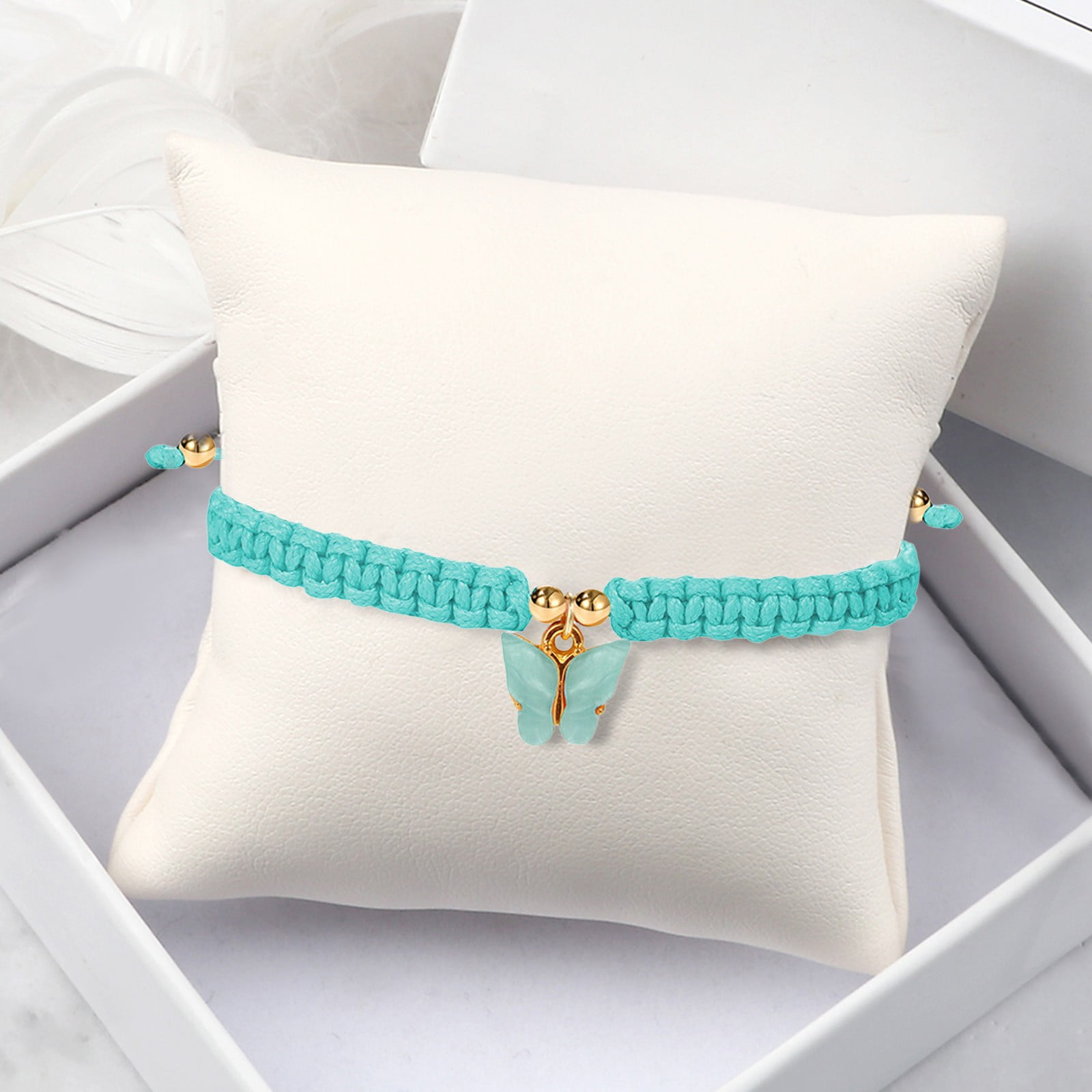 Cieatiam Boho Braided Rope Beach String Anklets Friendship Foot Jewelry ...