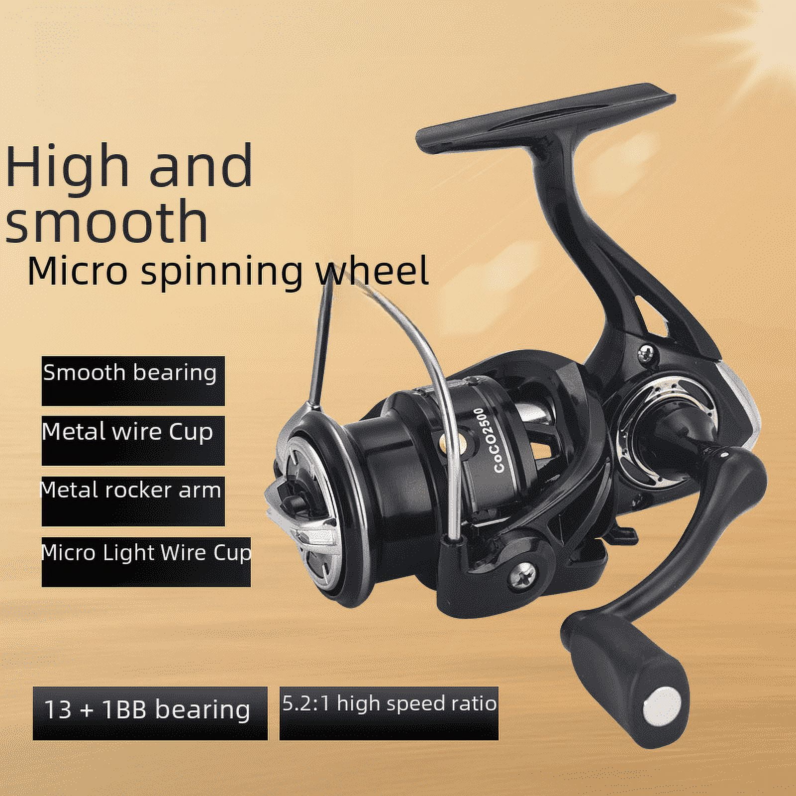 Cieatiam Competitive Edition Micro Spinning Wheel 2500 Series Allmetal
