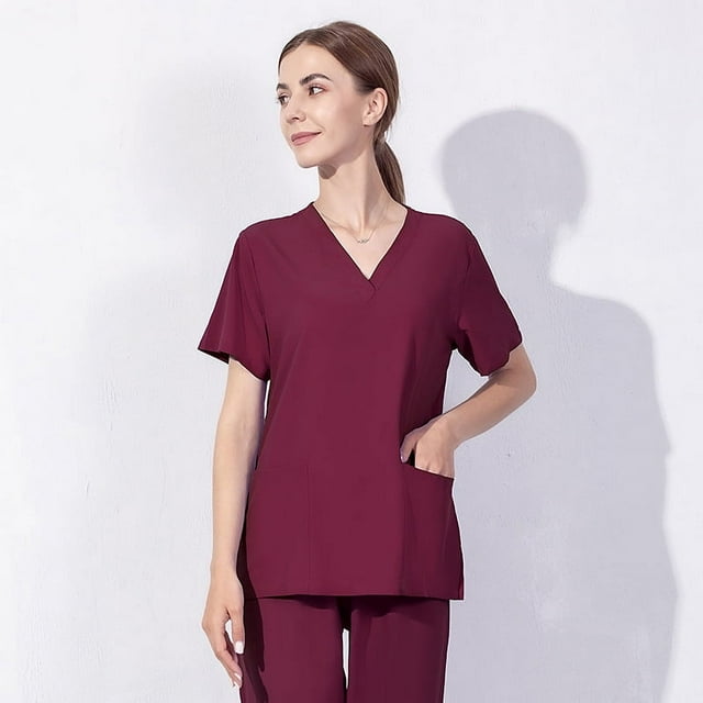Cieatiam Doctor work uniform shortsleeved nurse clothing beauty