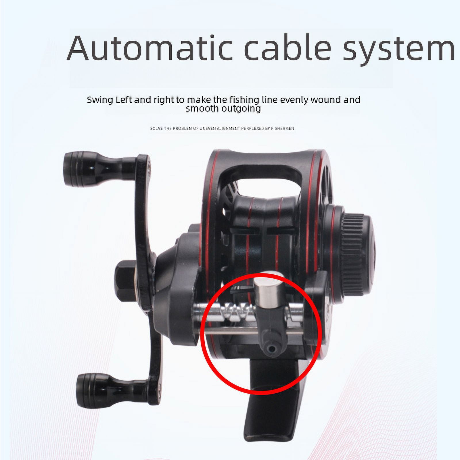 Cieatiam Full metal front wheel high speed ratio with cable double