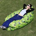 Cieatiam Outdoor Camping Portable Lazy Water Beach Grass Park Air Bed