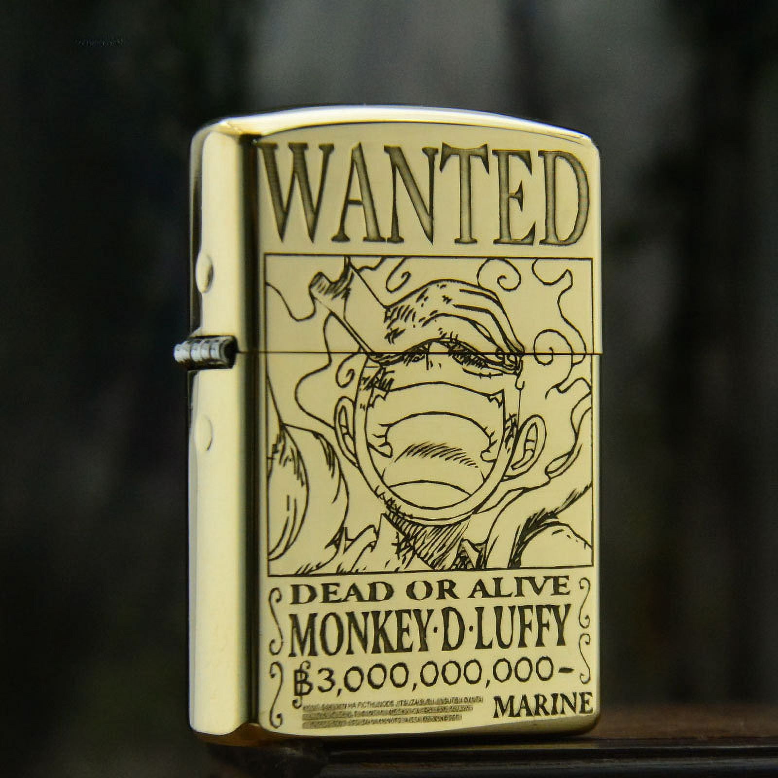 Cieatiam Yellow Nica Wanted Brass Kerosene Lighter 5 Sides Finely