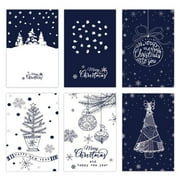 Cieken Christmas Greeting Card New Creative Retro Gift Thank You Card 6pcs/set