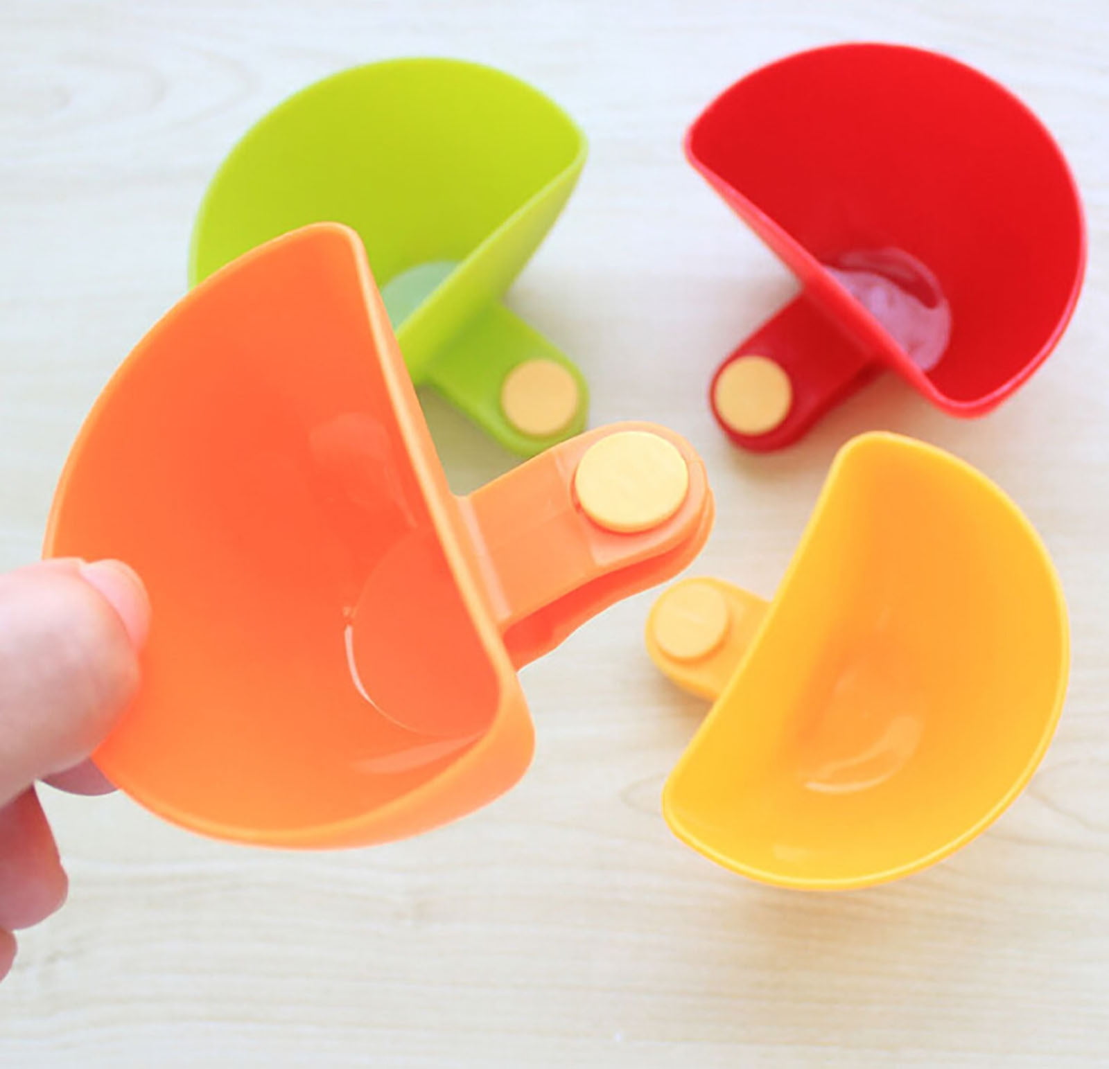 Cieken Dip Clips Plastic Dip Clip Bowl Plate Holder Assorted Colors