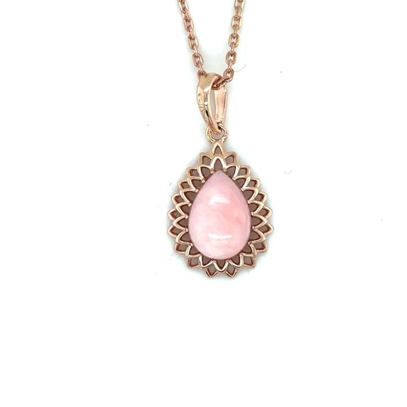 Natural Opal Necklace for Women Gold Floating 1.8 Carats Opal Necklace Birthstone Birthday Gifts for Wife