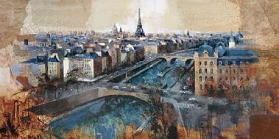 Ciel de Paris Canvas Art - Marti Bofarull (24 x 48)