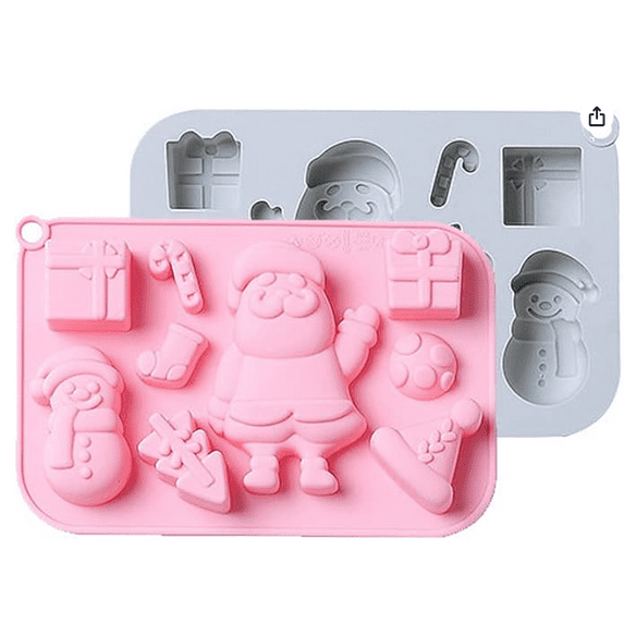 Christmas Silicone Molds Santa Clause Stocks, Gift, Snowman (Copy)