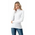 thumbnail image 1 of Cielo LightWeight Knit Turtleneck LongSleeve Sweater ivory Xlarge, 1 of 4