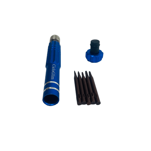 CieloGlim Precision Hand Tool Screwdriver Set with 5 interchangeable Drill Bits