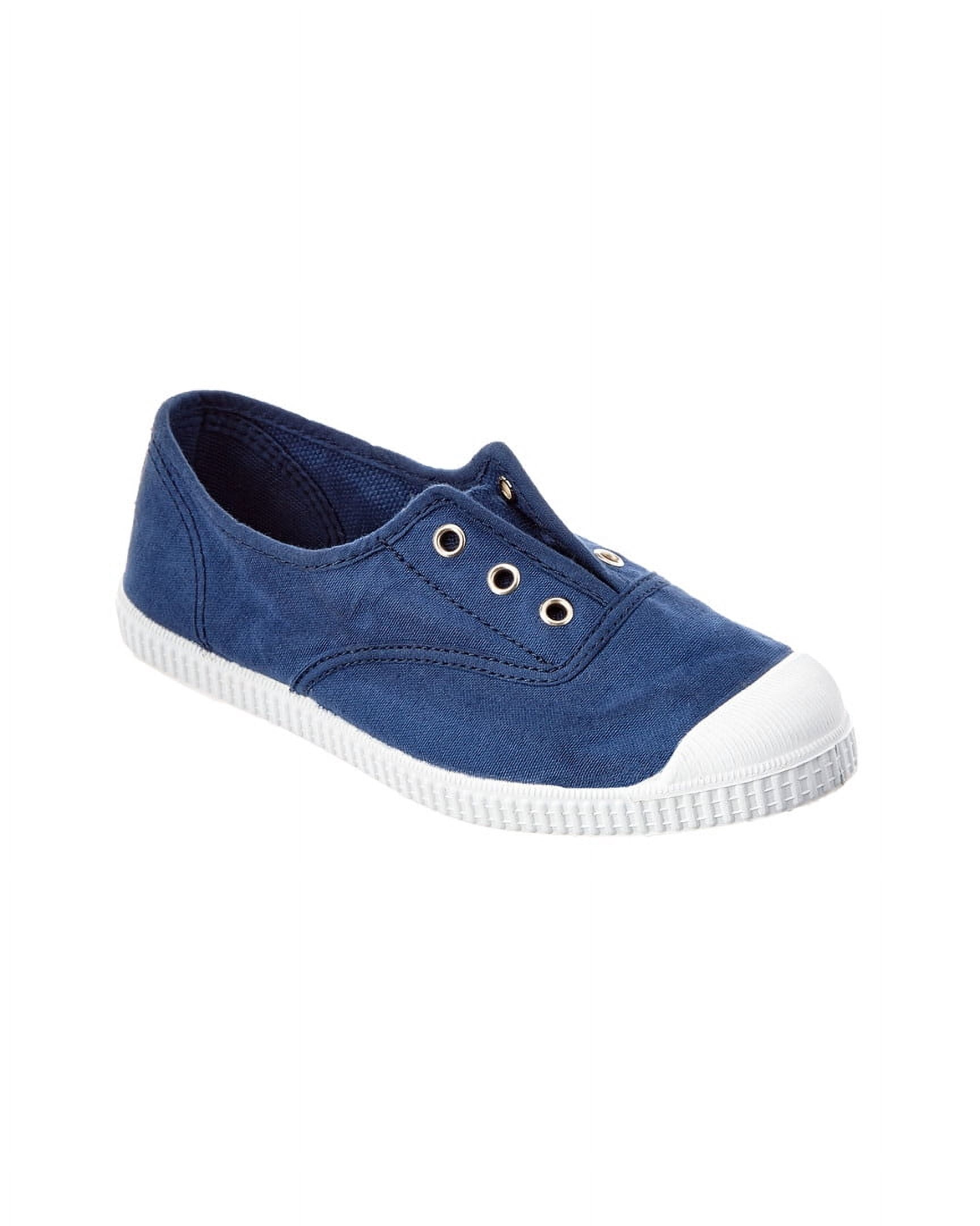 Cienta Unisex Kids Canvas Slip-On Sneakers – Machine Washable, Elastic Gusset, Rubber Sole (Toddler & Little Kid Sizes)