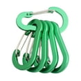 thumbnail image 1 of Cientrug 5x Lightweight Aluminum Carabiner Clips For Keys Durable And Functional Small Carabiner Clip Smooth green, 1 of 6