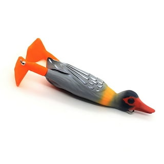 Grofry 10.5g 9.5cm Fishing Lure Duckling Double Propeller Silicone Floating  Rotary Soft Bionic Lures for Fishing Lover 1 
