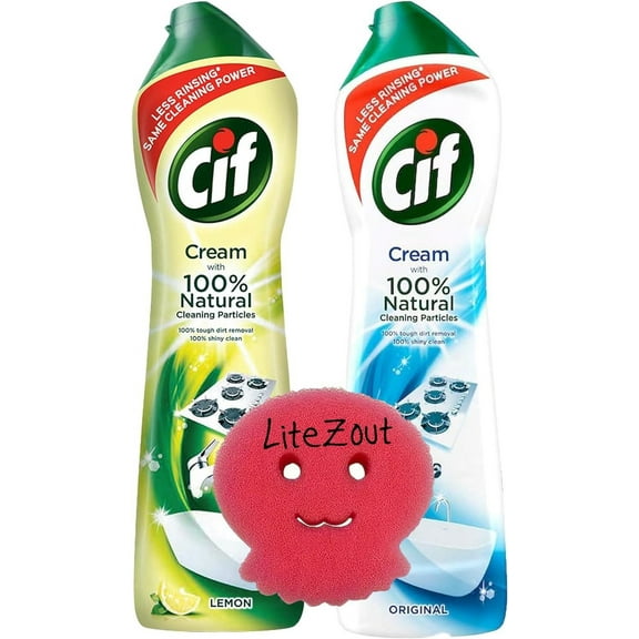 Cif Multipurpose Cleaner Variey Pack Lemon & Original 500ml/2ct