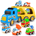 CifToys Construction Toy Trucks for 3 Year Old Boys, 5 in 1 Carrier