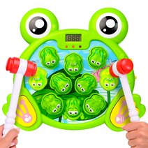 CifToys Interactive Whack a Frog Game, Learning Toy for Kids with 2 Hammers, Toys for 3 Year Old Boy Toys Gifts