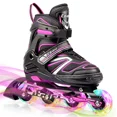 thumbnail image 1 of Cifaisi Adjustable Inline Skates with Illuminating Wheels for Kids,Girls and Boys,Size 12C-2, 1 of 7
