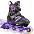 thumbnail image 1 of Cifaisi Adjustable Inline Skates with Illuminating Wheels for Kids,Girls and Boys,Size 6.5-8, 1 of 7