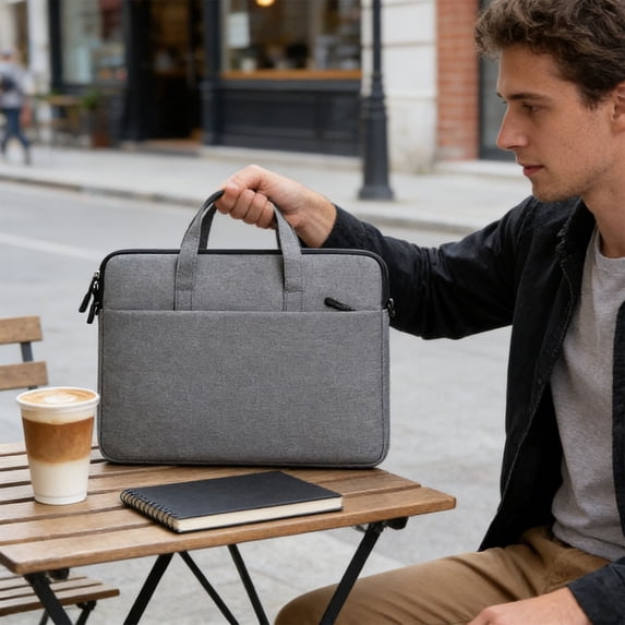 Cififendec 14 Inches Laptop Bag Messenger Shoulder Bag Oxford Cloth Compatible for Handheld Diagonal Business Briefcase Computer Bag Shockproof Wear-resistant