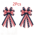 thumbnail image 1 of Cififendec 2pcs Independence Day Patriotic Bowknot, 20.86"×11.4", Memorial Day American Flag Party Decoration, Suitable for Front Door Decor, 1 of 6