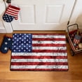 thumbnail image 1 of Cififendec 4th of July American Flag Shower Mat, Patriotic Bathroom Rug Ultra Absorbent and Non-Slip, Red Blue White Star Stripe Bath Mat for Independence Day Decor, 1 of 5