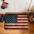 thumbnail image 1 of Cififendec 4th of July American Flag Shower Mat, Patriotic Bathroom Rug Ultra Absorbent and Non-Slip, Red Blue White Star Stripe Bath Mat for Independence Day Decor, 1 of 5