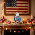 thumbnail image 1 of Cififendec 4th of July Eagle Figurines, 8"×6.3", Patriotic 2D Printed Wooden Bald Eagle Decor, Red White Blue Tabletop Ornaments for Independence Day Home Decor, 1 of 5