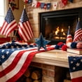 thumbnail image 1 of Cififendec 4th of July Star Tabletop Decor, 4.72"×4.25", Patriotic Red White Blue Hollow-Out Ornament for Dining Table Centerpieces Displays(Blue), 1 of 5
