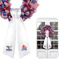 thumbnail image 1 of Cififendec 4th of July White Ribbon, Patriotic Red Blue and White Star-Stripe Ties and Festive Decorative Bindings for Home Decor, 1 of 5