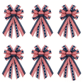 thumbnail image 1 of Cififendec 6pcs Independence Day Patriotic Bowknot, 20.86"×11.4", Memorial Day American Flag Party Decoration, Suitable for Front Door Decor, 1 of 6