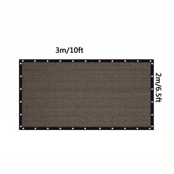 Cififendec Balcony Privacy Shade Screen with Cable Ties, 118.11"×78.74", Breathable Heat Insulation Sun Shade Cover for Patio Railing Backyard Outdoor Sun Protection