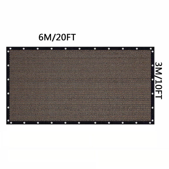 Cififendec Balcony Privacy Shade Screen with Cable Ties, 236.22"×118.11", Breathable Heat Insulation Sun Shade Cover for Patio Railing Backyard Outdoor Sun Protection