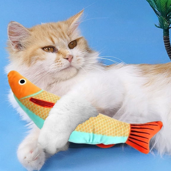 Cififendec Catnip Mixed Fish Toy 3D Fish Kitten Toy Kittens Teething Chew Toy Interactive Cats Seek Toy Relieve Boredom Chew & Bite Pet Cat Supplies