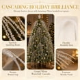 thumbnail image 1 of Cififendec Christmas Large Glitter Tassel Wheat Pick, 35.43", Artificial Hanging Floral Stem with Sparkling Beaded Design for Xmas Tree Arranging, 1 of 7