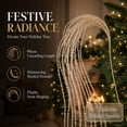 thumbnail image 1 of Cififendec Christmas Large Glitter Tassel Wheat Pick, 35.43", Artificial Hanging Floral Stem with Sparkling Beaded Design for Xmas Tree Arranging, 1 of 8
