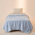 thumbnail image 1 of Cififendec Cool-Touch Summer Quilt with Grey Binding, 59.06"×39.37", Dot-Quilted Breathable AC Comforter, Ultra-Soft Reversible Machine Washable Blanket for Bed & Guest Space(Blue), 1 of 5