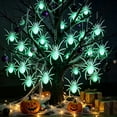 thumbnail image 1 of Cififendec Halloween Led Hanging Spider Decor, 10.23", Lighted Spider Pendants for Window Curtain Display, Halloween Haunted Scene Layout, Spooky Wall Hanging Decor, 1 of 6