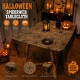 thumbnail image 1 of Cififendec Halloween Spiderweb Lace Tablecloth, 71.7"×54", Polyester Spider Web Mesh Table Cover for Horror Themed Dinner Spooky Party Dining Table Decor, 1 of 8