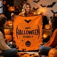 thumbnail image 1 of Cififendec Halloween Ultra Soft Flannel Throw Blanket, 51.18"×39.37", Warm Lightweight Eye-catching Cover for Sofa Nook Guest Bed Seasonal Decor, 1 of 5