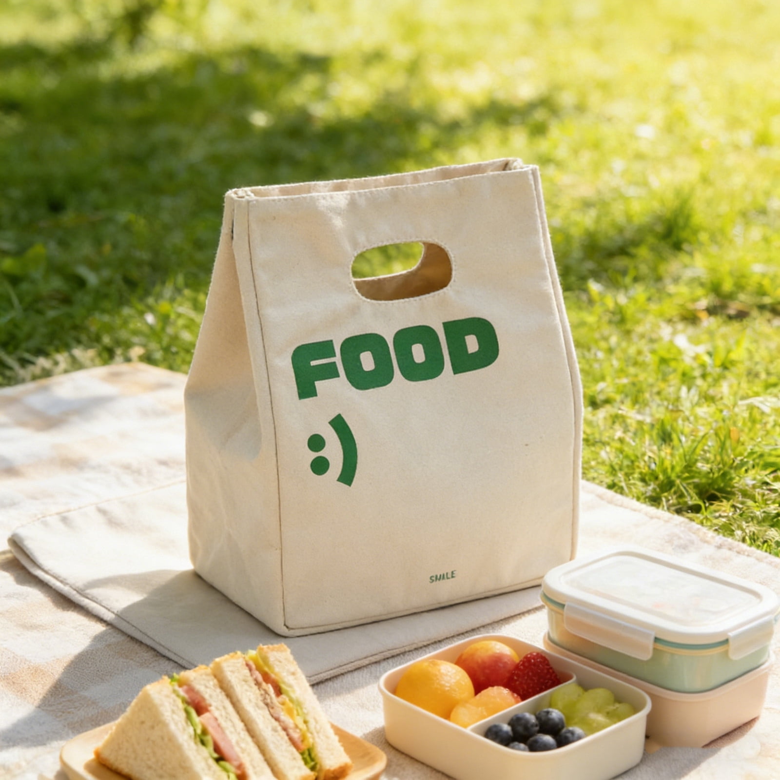 Cififendec Handheld Insulated Picnic Bag, Reusable and Portable Thermal — free download