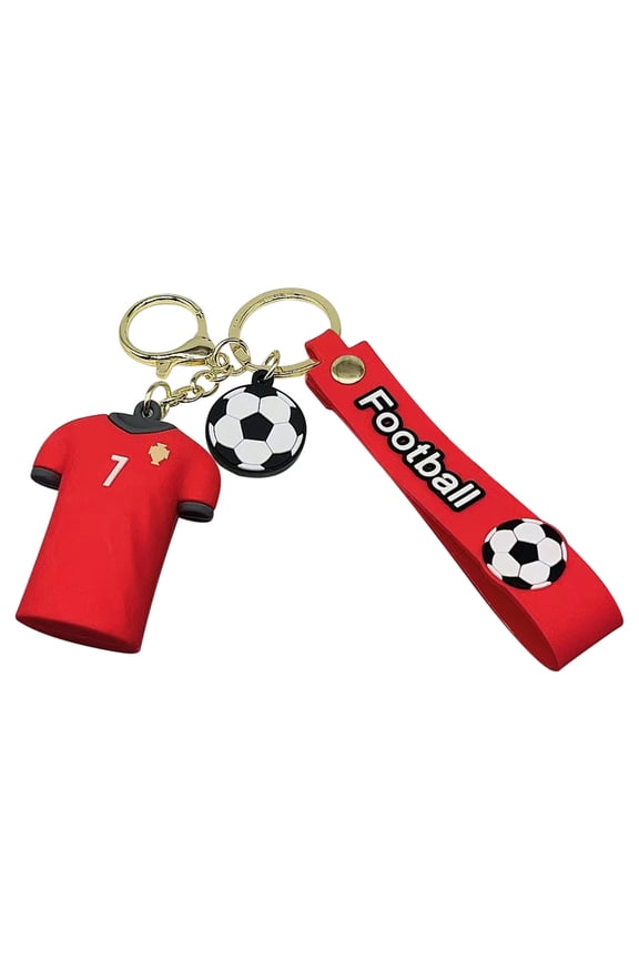 Intellectual Soccer Uniform Keychain Glue Football Uniform Pendant Football Football Ornament Keychain, Best Gift for Soccer Lovers