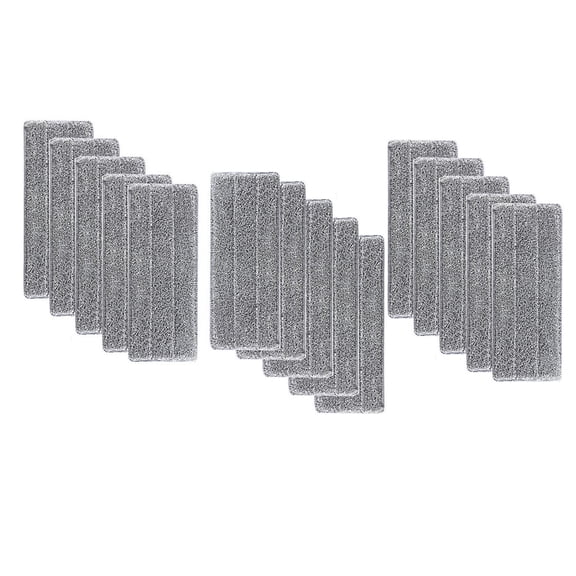 Cififendec Microfiber Flat Mop Replacement Pads, Washable Microfiber Squeeze Cleaning Mop Heads Replacement, Reusable, Wet and Dry Mop Fittings(15pcs)