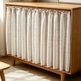 thumbnail image 1 of Cififendec No Drill Cabinet Curtain, 35.4"×23.6", Dotted Textured Dust Proof Cover Curtain for Open Bookshelf Display Station Arranging, 1 of 5