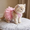 thumbnail image 1 of Cififendec Pet Princess Tutu Dress, Breathable Summer Mesh Skirt Outfit for Small Dog Cat Teddy Bichon, Daily Walking Party Photo Pet Apparel Use, 1 of 5