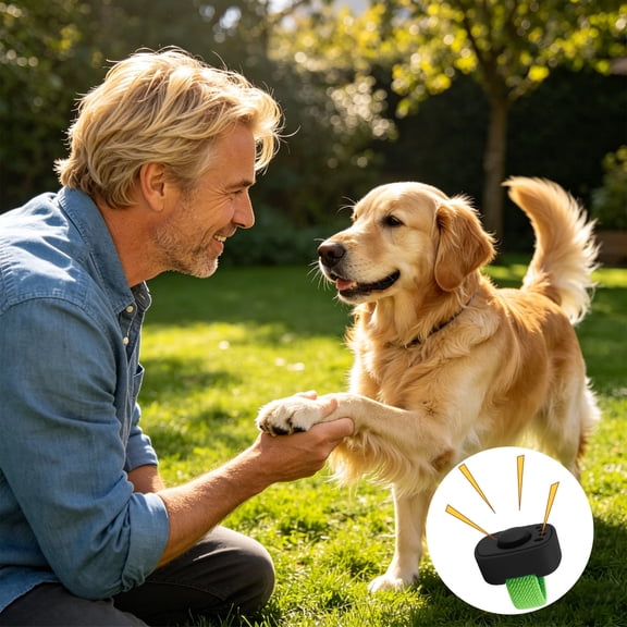 Cififendec Pet Training Clicker with Ergonomic Thumb Design, 1.18", Interactive Sound Maker for Dog & Cat Training, Lightweight Obedience Tool(Black)