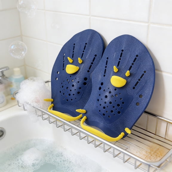 Cififendec Swimming Hand Paddles, 7.28"×4.92", Adjustable Strap Swim Training Hand Fins for Pool Stroke Practice, Beach Water Games, Beginner Aquatic Workout