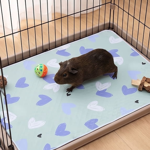 Cififendec Wear Resistant Pet Crate Mat, 27.56"×19.68", Washable Soft Printed Kennel Sleeping Pad for Indoor Cage Rest Balcony Daily Naps
