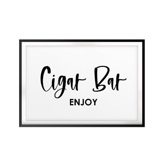 Cigar Bar Enjoy 11 x 14 UNFRAMED Print Home Decor Wall Art