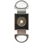 Cigar Boulevard Perfect Cigar Cutter Star Silver-Black Carbon Fiber. Lifetime Guarantee