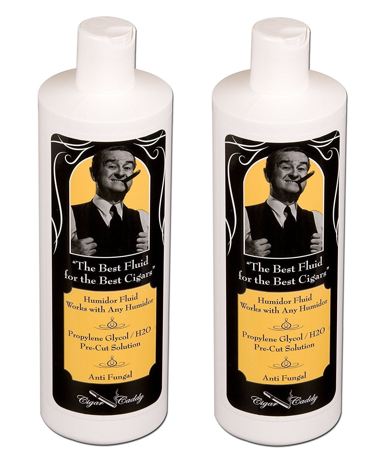 Cigar Caddy Humidor Solution, 8 Oz Propylene Glycol Humidification Fluid - 2-pack