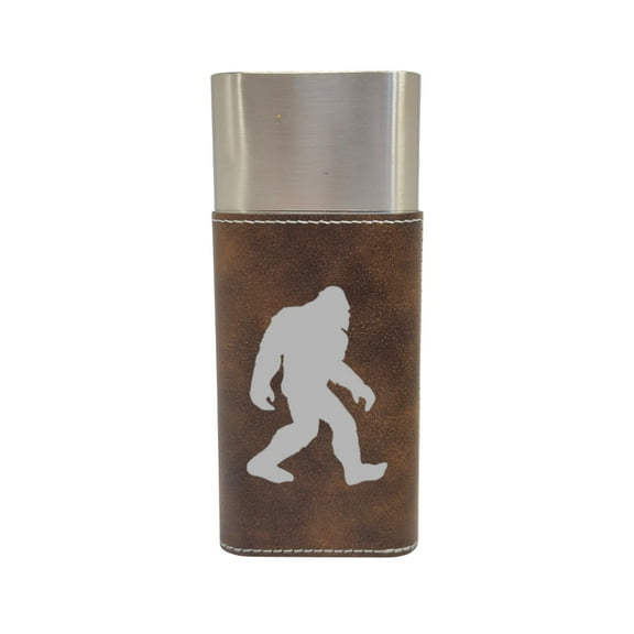 Cigar Case with Cutter - Bigfoot Sasquatch - Leather